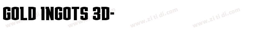 Gold Ingots 3D字体转换